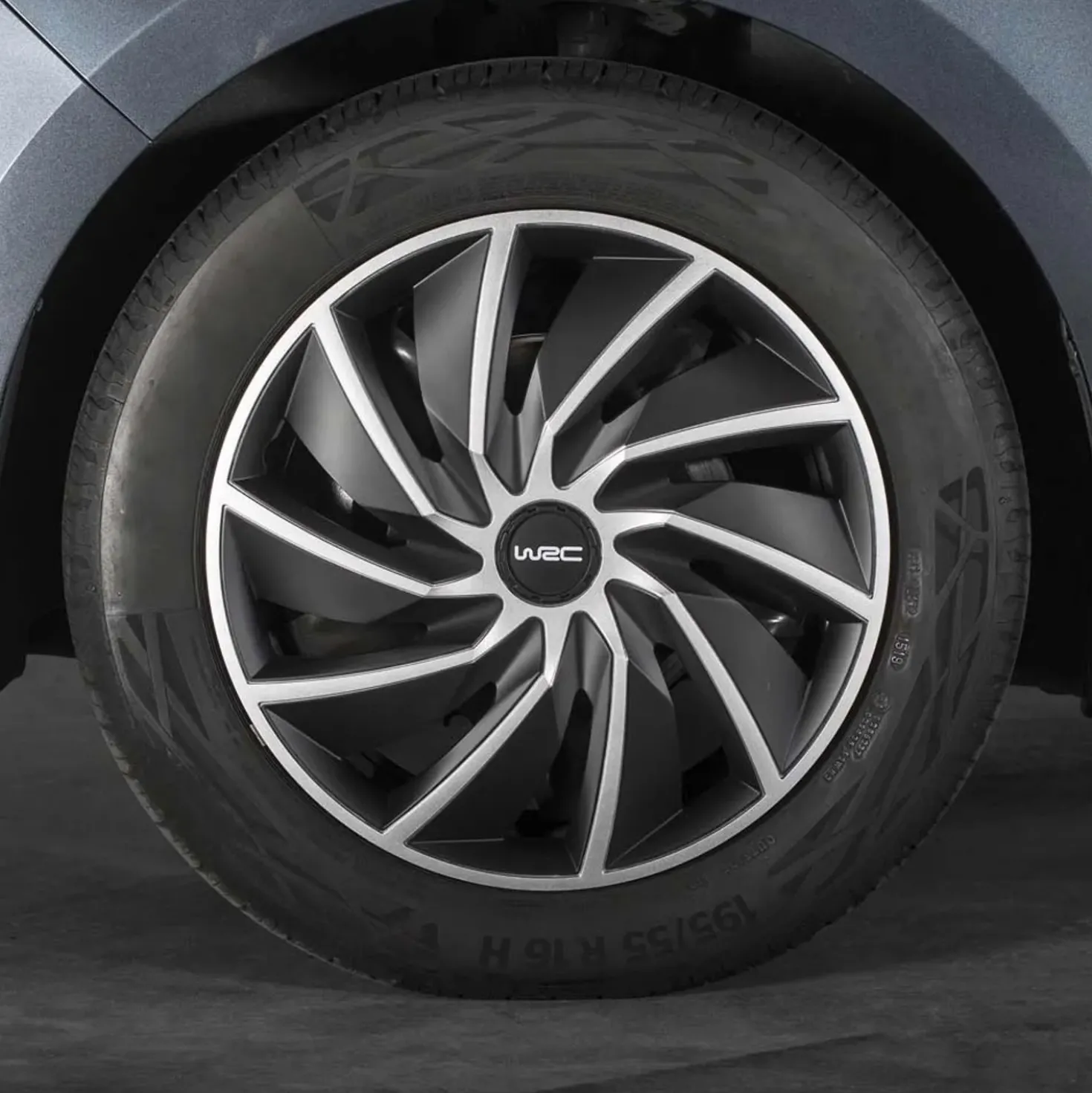 Copricerchioni WRC bicolor 15" TURBO 4 pz