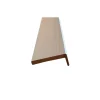 Coprifilo liscio in mdf impiallacciato Grigio Frassino alt 7cm con aletta