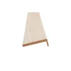 Coprifilo liscio in mdf impiallacciato Beige alt 7 cm con aletta
