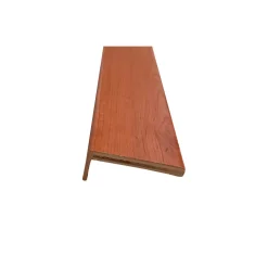 Coprifilo liscio listellare laminato Ciliegio alt 7 cm con aletta