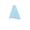 Coprifilo liscio listellare laminato Bianco alt 9 cm con aletta