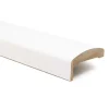 Coprifilo stondato in MDF 225x3,7x7,5 cm bianco