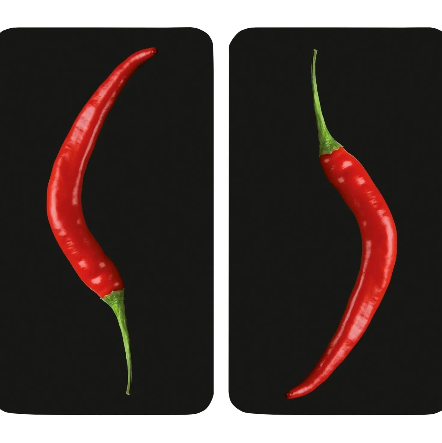 Coprifornelli in vetro Universal Peperoncino 30x52 cm 2 pz