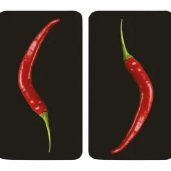 Coprifornelli in vetro Universal Peperoncino 30x52 cm 2 pz