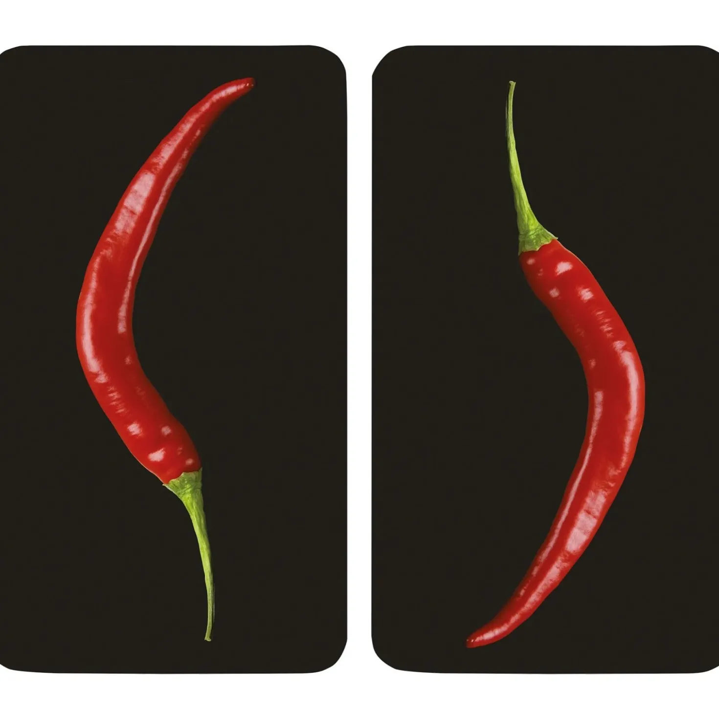 Coprifornelli in vetro Universal Peperoncino 30x52 cm 2 pz