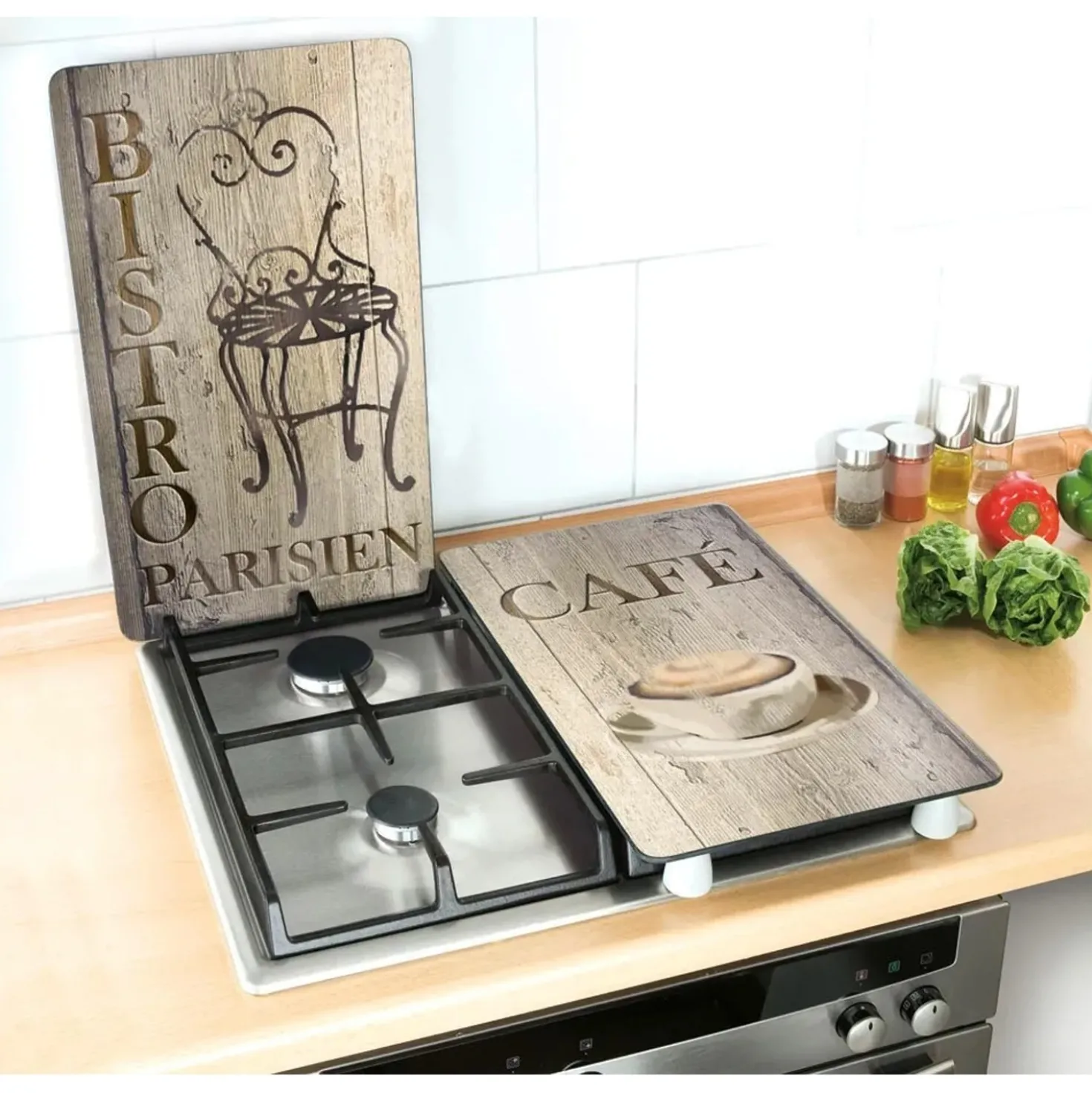 Coprifornelli in vetro Universal Bistrot 30x52 cm 2 pz