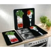 Coprifornelli in vetro Universal Caprese 30x52 cm 2 pz