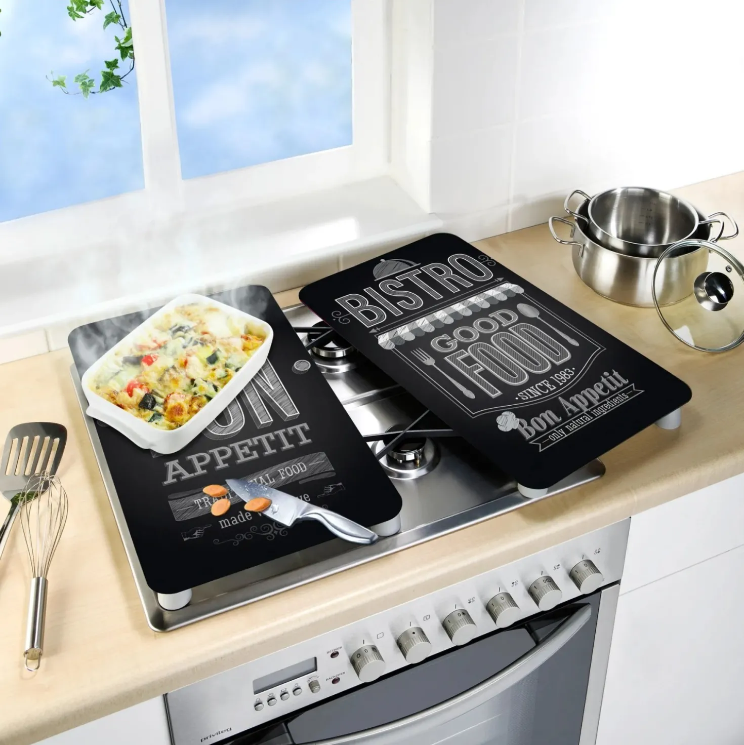 Coprifornelli Wenko Universal Bon Appetit 2 pz