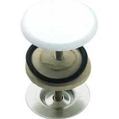 Copriforo bianco per lavabo Ø 50 mm