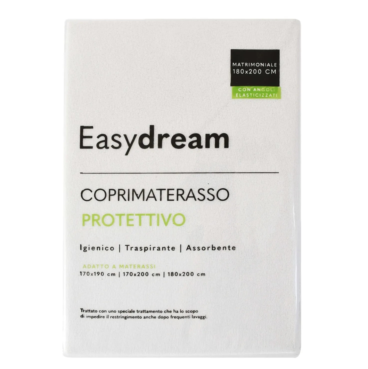 Coprimaterasso Jacquard matrimoniale bianco