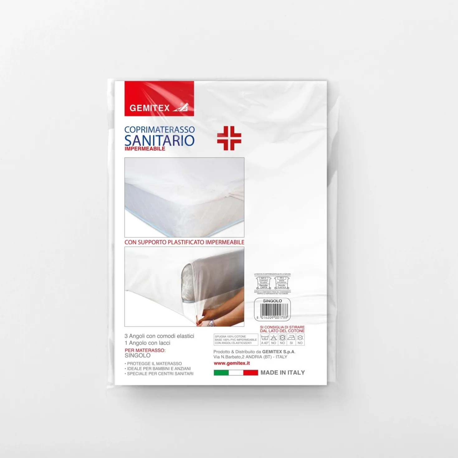 Coprimaterasso Sanitario Singolo