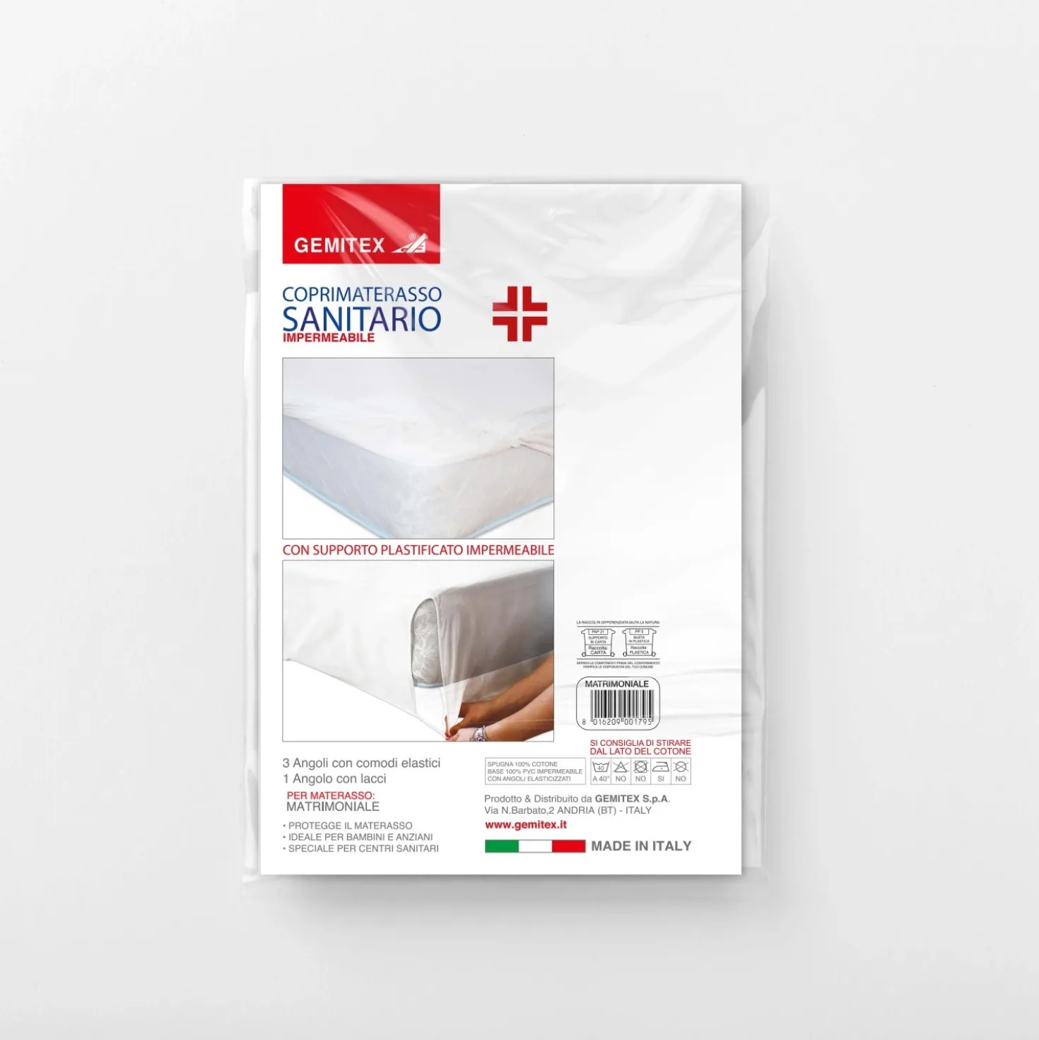 Coprimaterasso Sanitario Matrimoniale
