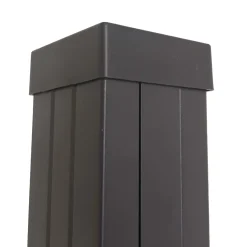 Copripalo in plastica 2 pz 7x7x2,5 cm nero