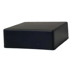 Copripalo in plastica 2 pz 7x7x2,5 cm nero