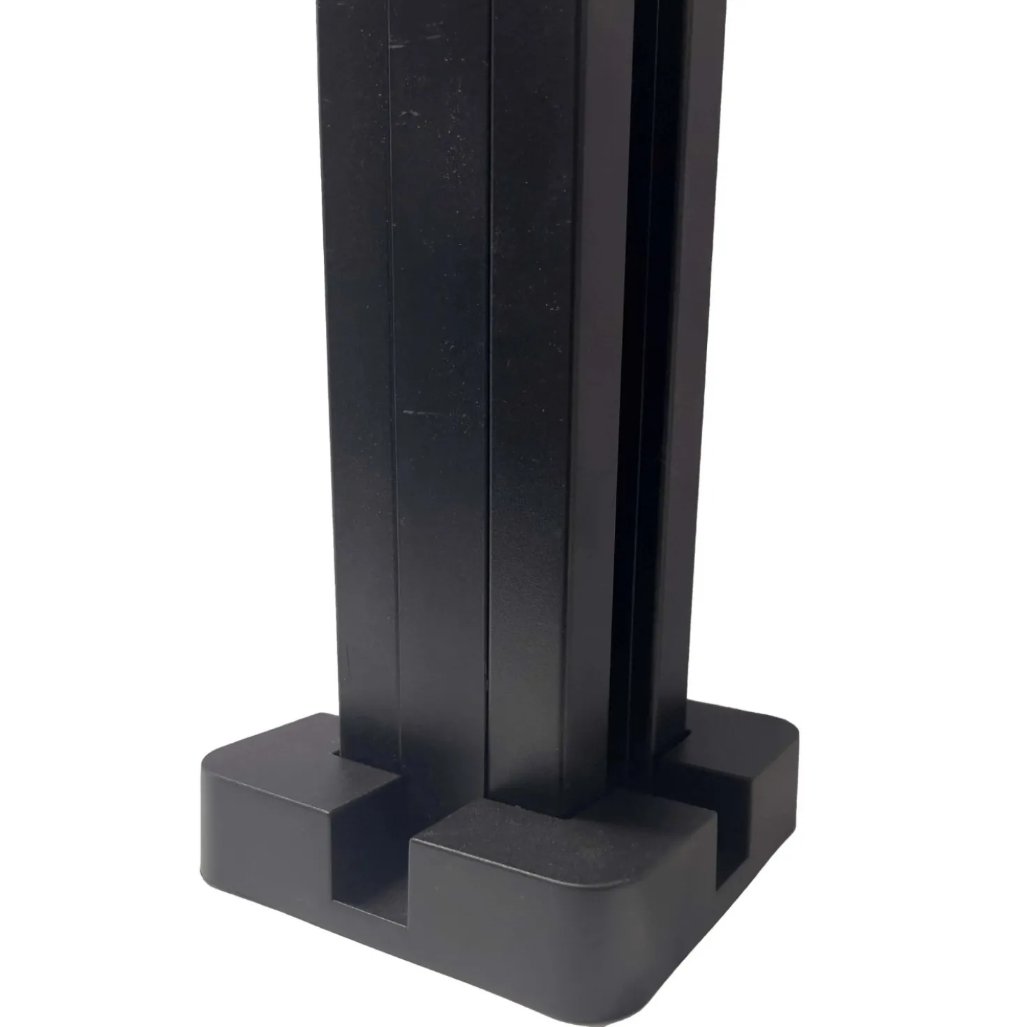 Copripalo in plastica 2 pz 12,5x3 cm nero