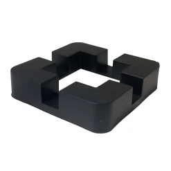 Copripalo in plastica 2 pz 12,5x3 cm nero