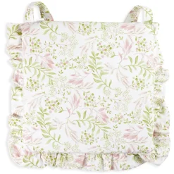 Coprisedia elegante con volant Nature verde 40x40cm