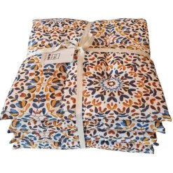Coprisedia relax Bloom 40x40 cm azzurro 4 pz