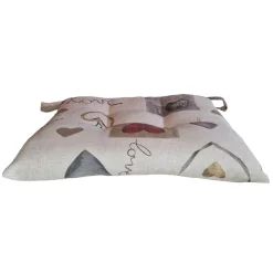 Coprisedia Relax trapuntato 40 cm x 40 cm cuori provenza