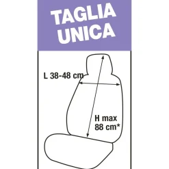 Coprisedile anteriore Poncho blu avio