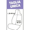Coprisedile anteriore Poncho grigio antracite