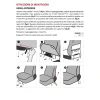 Coprisedili anteriori Fiat Panda 12 scozzese grigio piombo