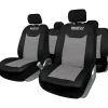 Coprisedili auto Linea S set completo 5 teste nero e grigio