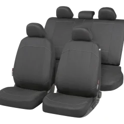 Coprisedili auto nero 14 pezzi