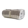 Copritutto rigato colore tortora 170x250 cm