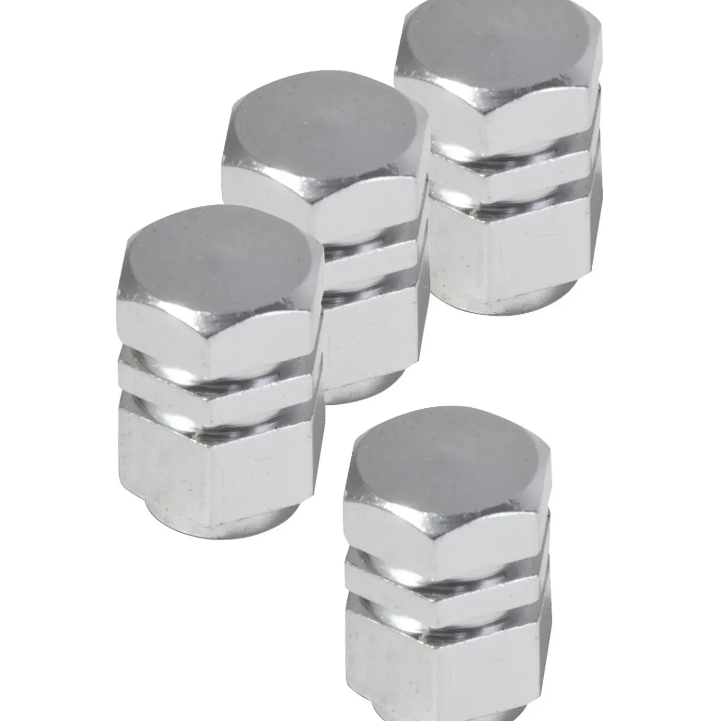 Copriventola per auto 1,7x1,2x1 cm effetto cromato 4 pz