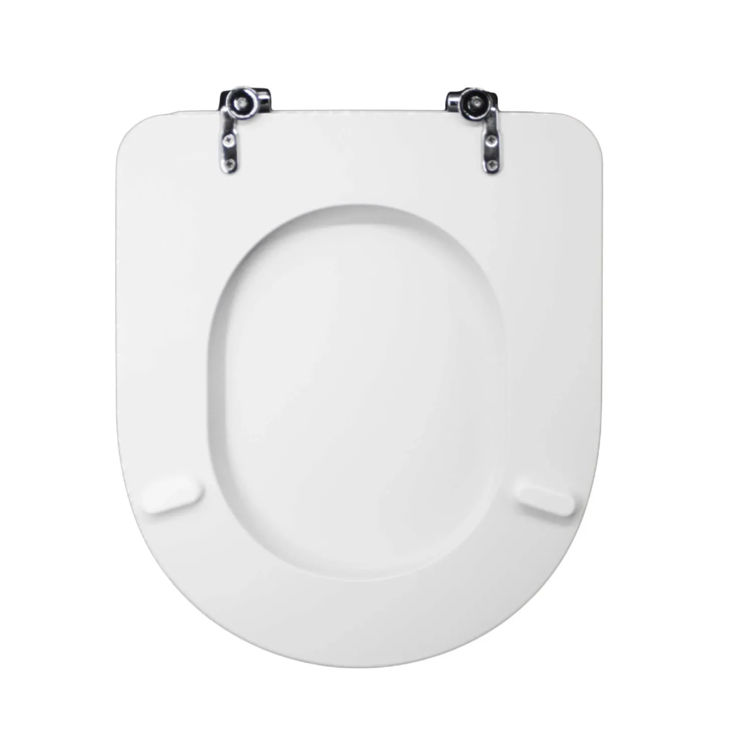 Copriwater a D Esedra in mdf poliesterato bianco