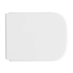 Copriwater a D Piccolo in legno stabilizzato bianco