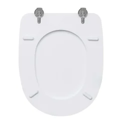 Copriwater ovale Aretusa in mdf bianco