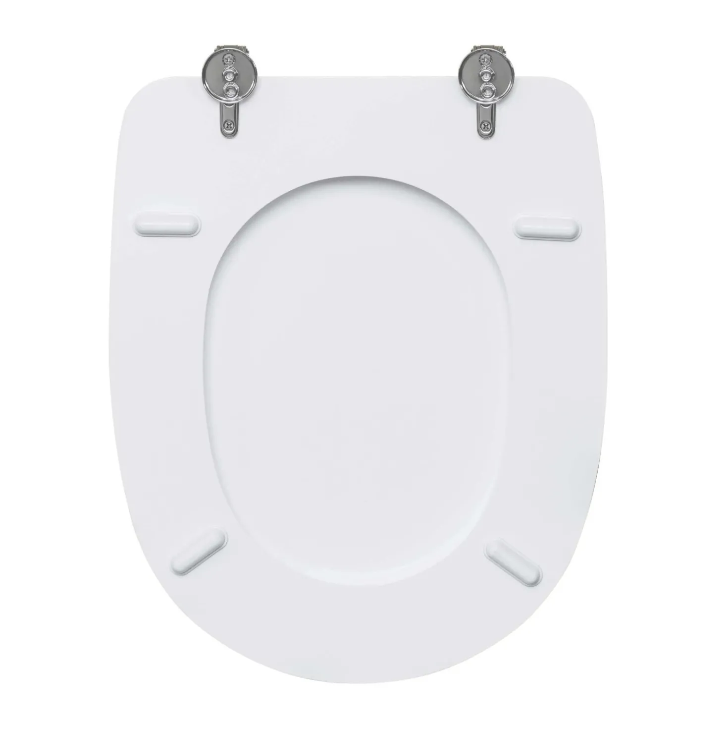 Copriwater ovale Aretusa in mdf bianco
