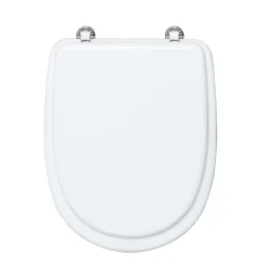 Copriwater ovale Aretusa in mdf bianco