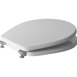 Copriwater ovale Colibrì 2 in mdf bianco