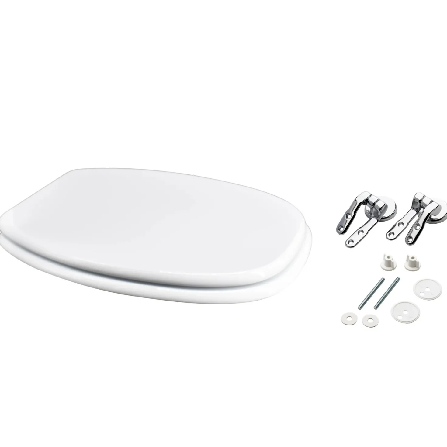 Copriwater ovale E123 in mdf dedicato bianco