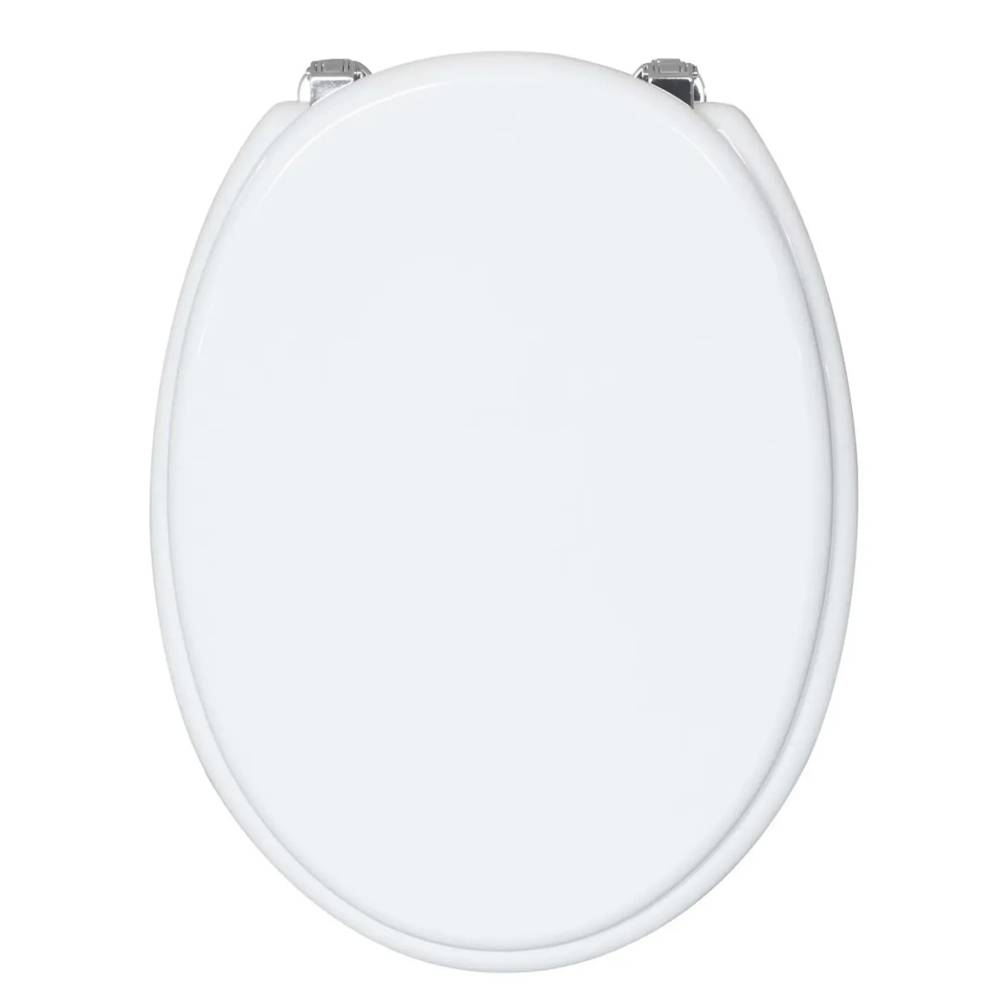 Copriwater ovale Ellisse in mdf bianco