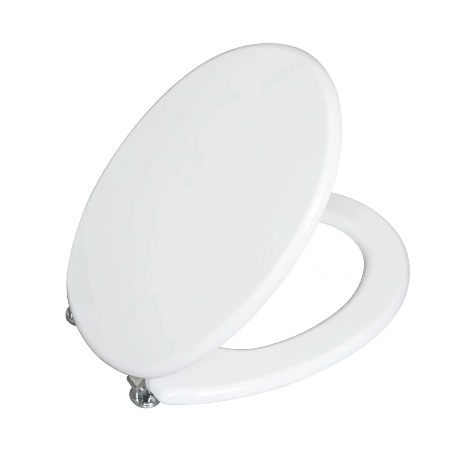 Copriwater ovale Ellisse in mdf bianco