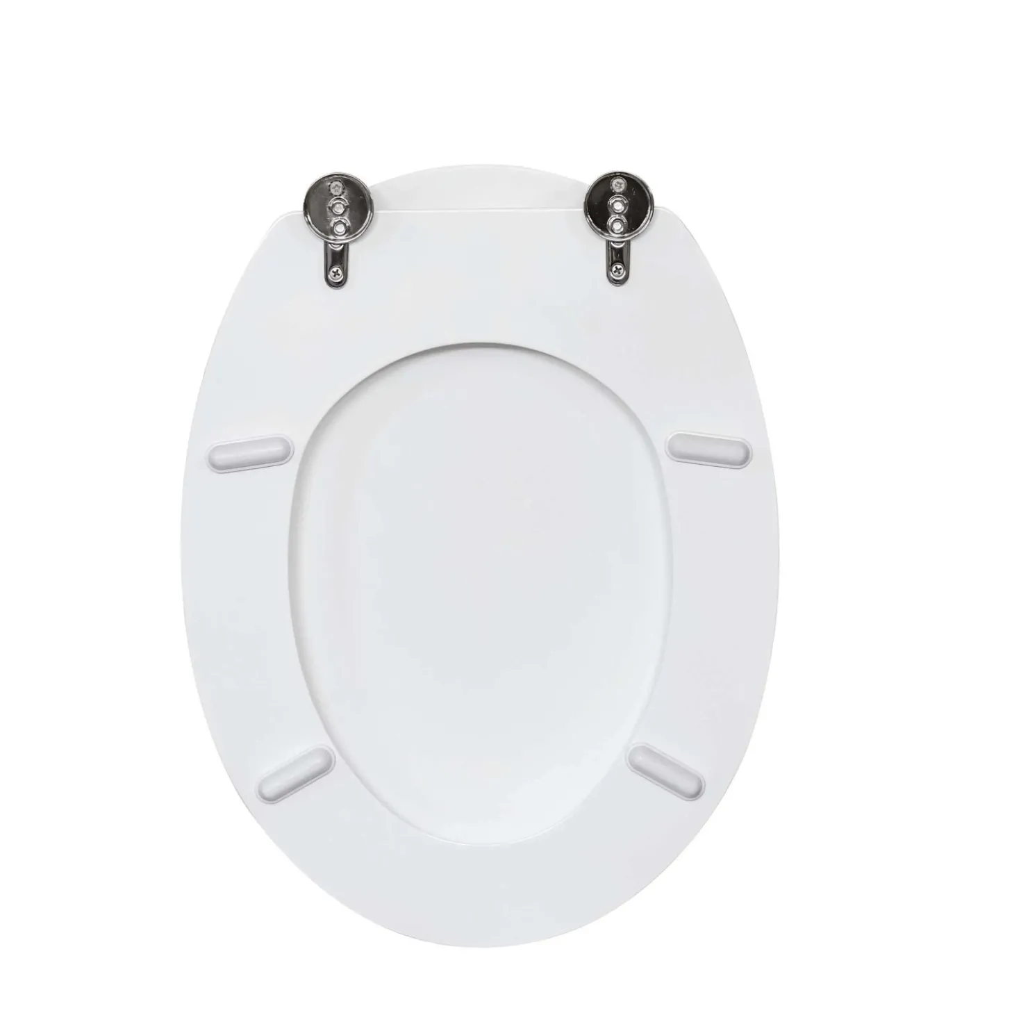 Copriwater ovale Ellisse in mdf bianco