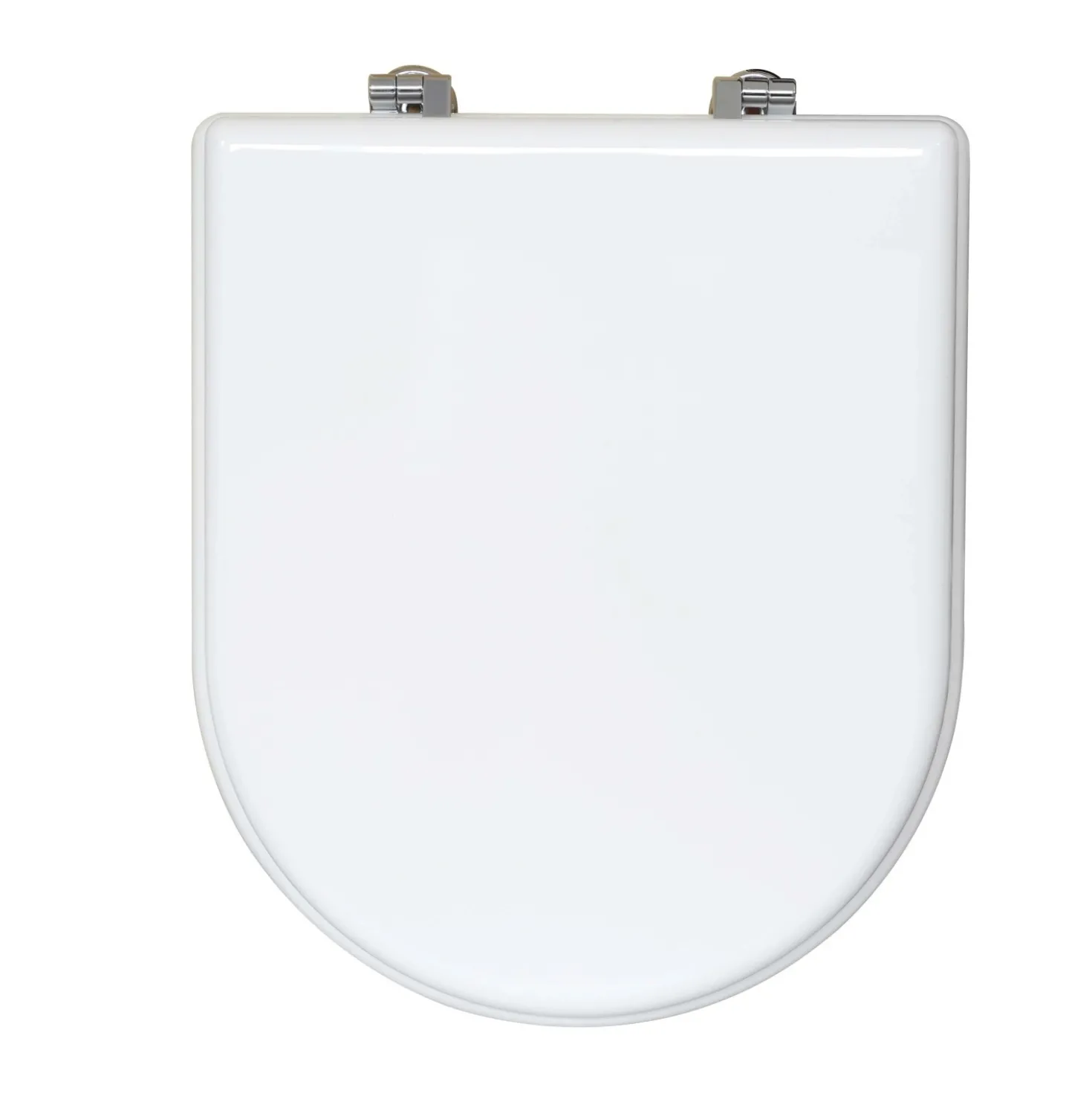 Copriwater ovale Esedra in mdf bianco