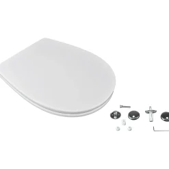 Copriwater ovale Grace in termoindurente bianco