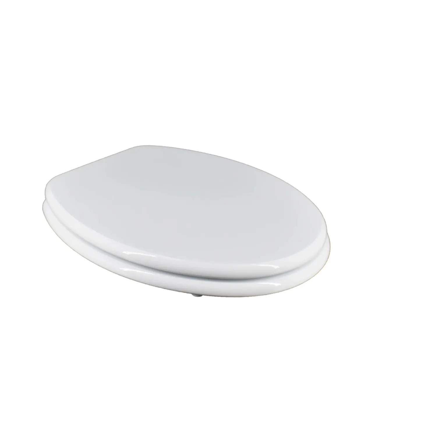 Copriwater ovale in mdf laccato bianco