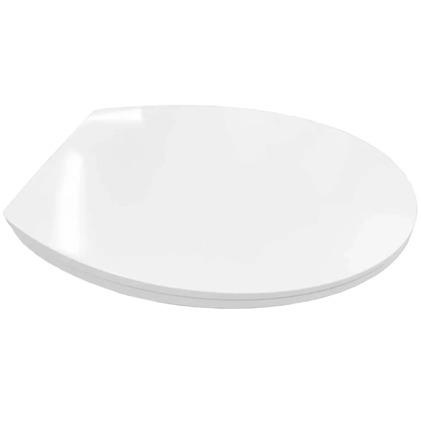 Copriwater ovale in plastica bianco