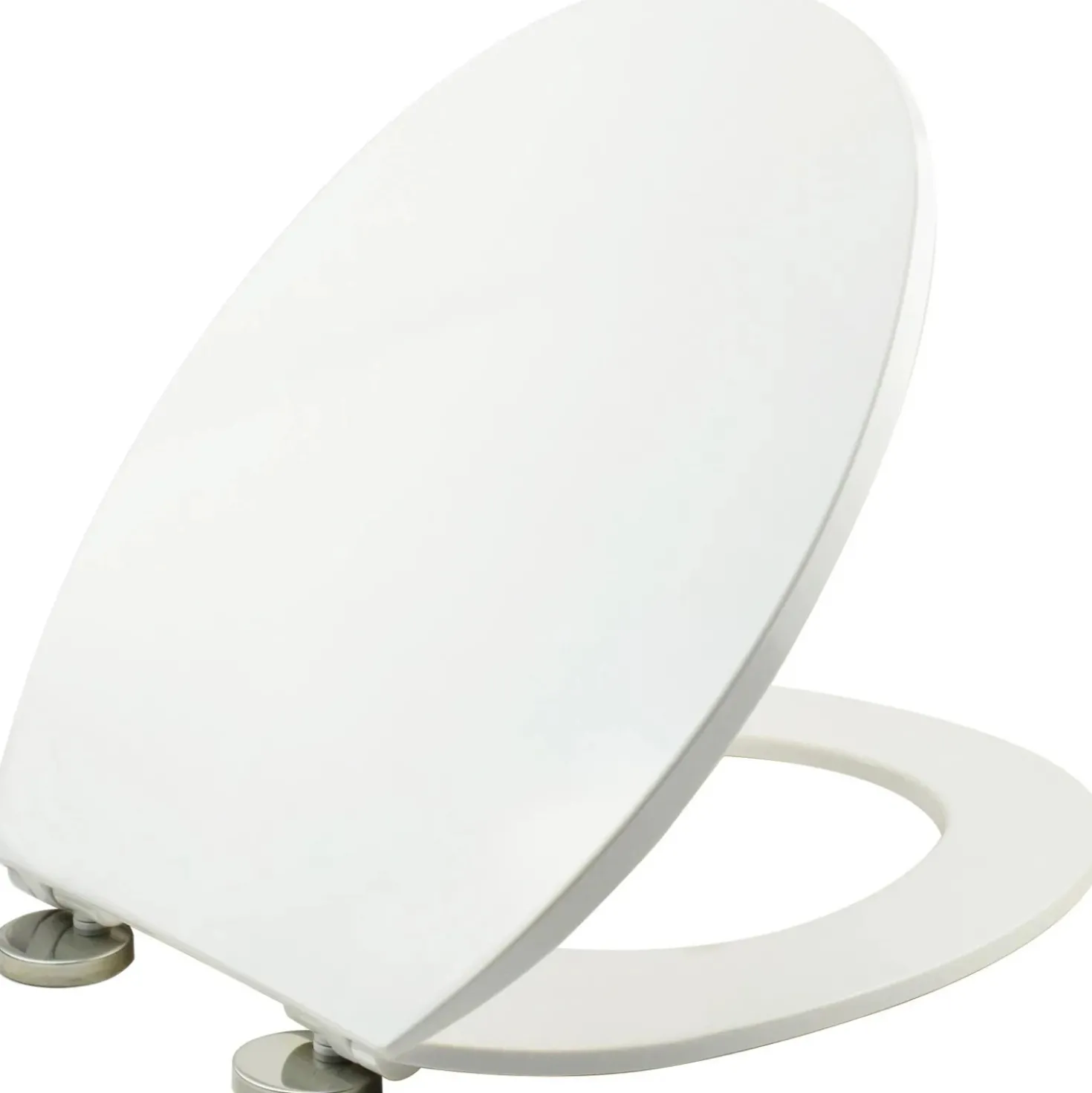 Copriwater ovale in termoindurente bianco