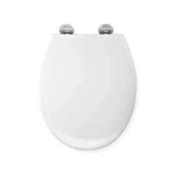 Copriwater ovale in termoindurente bianco