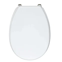 Copriwater ovale Liuto in mdf bianco