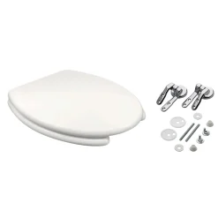 Copriwater ovale per disabili Sagittario in mdf poliesterato bianco