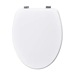 Copriwater ovale per disabili Sagittario in mdf poliesterato bianco