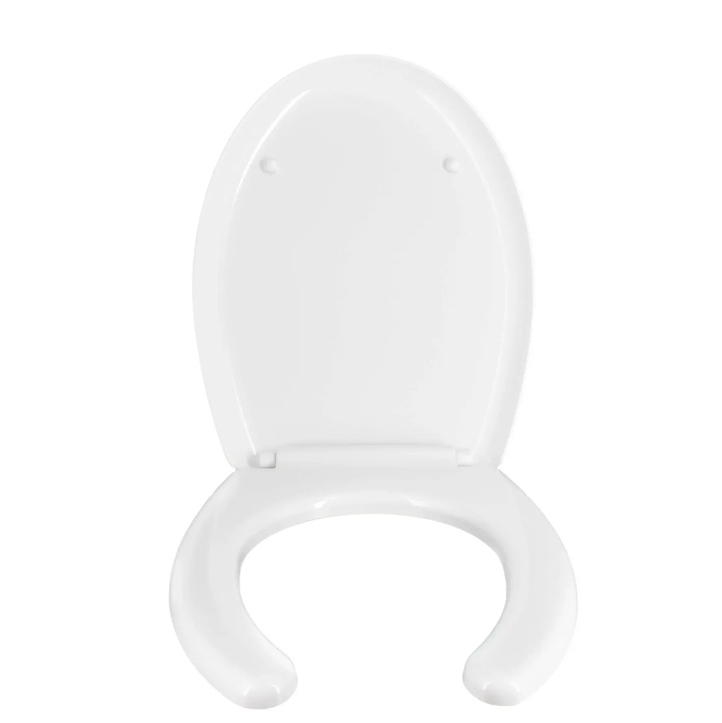 Copriwater ovale per disabili in termoindurente bianco